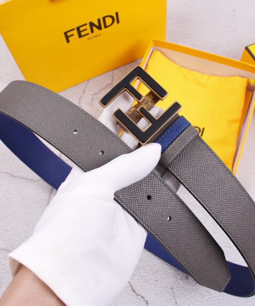 1:1 Replica Fendi Belt With Double F Buckle Black For Women, Women Belt