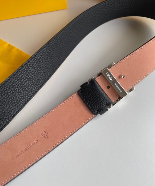 1:1 Replica Fendi Belt With Double F Buckle Black For Women, Women Belt