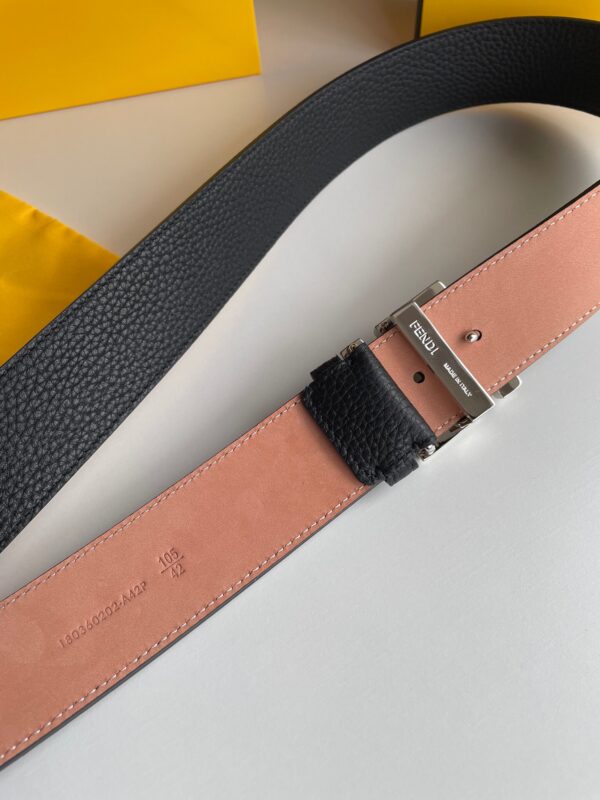 1:1 Replica Fendi Belt With Double F Buckle Black For Women, Women Belt