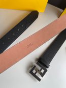 1:1 Replica Fendi Belt With Double F Buckle Black For Women, Women Belt