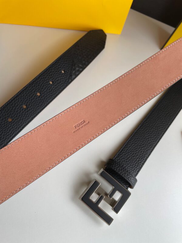 1:1 Replica Fendi Belt With Double F Buckle Black For Women, Women Belt
