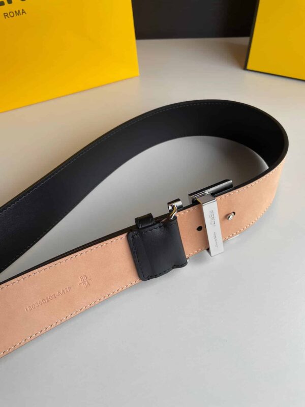 1:1 Replica Fendi Belt With Double F Buckle Black For Women, Women Belt