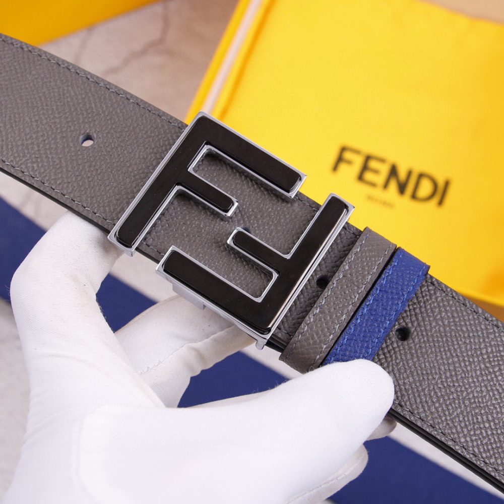 1:1 Replica Fendi Belt With Double F Buckle Black For Women, Women Belt - Image 2