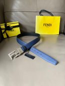 1:1 Replica Fendi Belt With Double F Buckle Black For Women, Women Belt