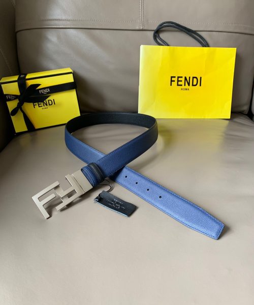 1:1 Replica Fendi Belt With Double F Buckle Black For Women, Women Belt