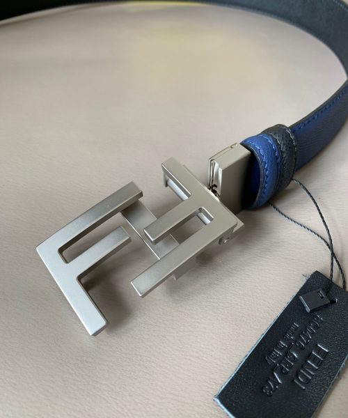 1:1 Replica Fendi Belt With Double F Buckle Black For Women, Women Belt