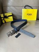 1:1 Replica Fendi Belt With Double F Buckle Black For Women, Women Belt