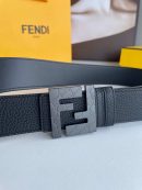 1:1 Replica Fendi Belt With Double F Buckle Black For Women, Women Belt