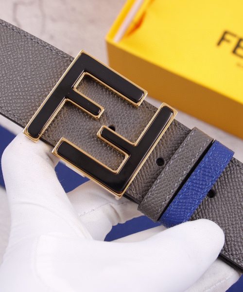 1:1 Replica Fendi Belt With Double F Buckle Black For Women, Women Belt