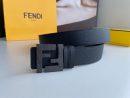 1:1 Replica Fendi Belt With Double F Buckle Black For Women, Women Belt