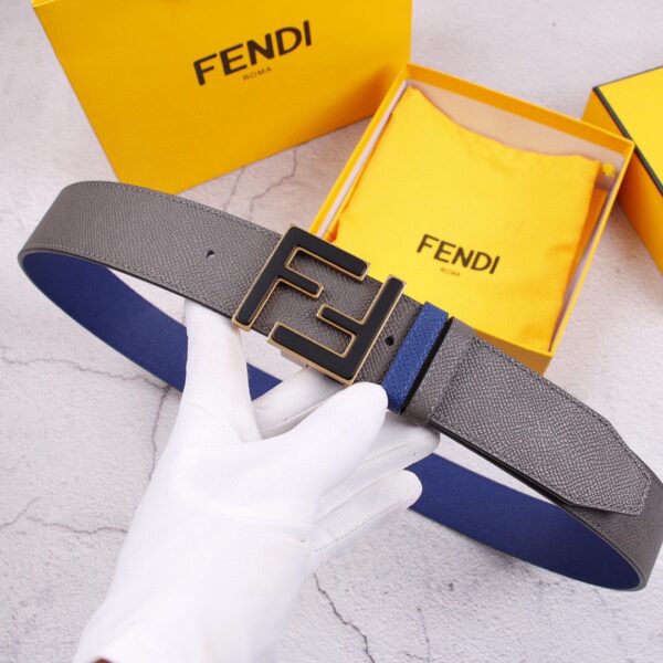 1:1 Replica Fendi Belt With Double F Buckle Black For Women, Women Belt