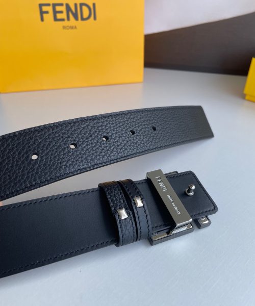 1:1 Replica Fendi Belt With Double F Buckle Black For Women, Women Belt