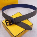 1:1 Replica Fendi Belt With Double F Buckle Black For Women, Women Belt