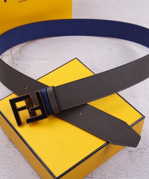 1:1 Replica Fendi Belt With Double F Buckle Black For Women, Women Belt