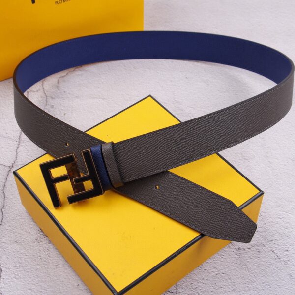 1:1 Replica Fendi Belt With Double F Buckle Black For Women, Women Belt
