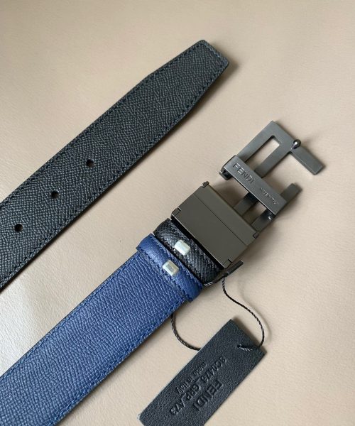 1:1 Replica Fendi Belt With Double F Buckle Black For Women, Women Belt