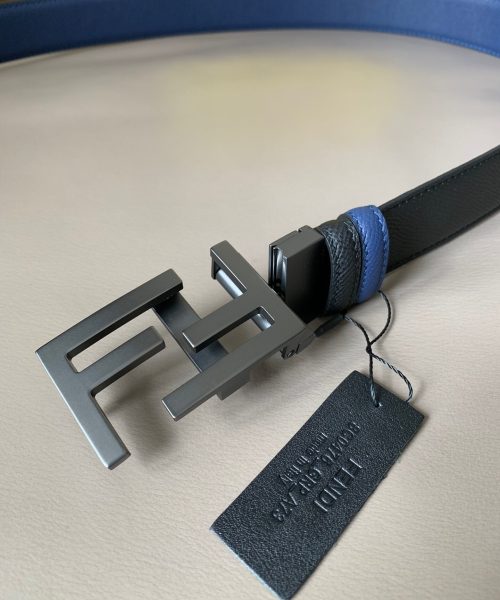 1:1 Replica Fendi Belt With Double F Buckle Black For Women, Women Belt