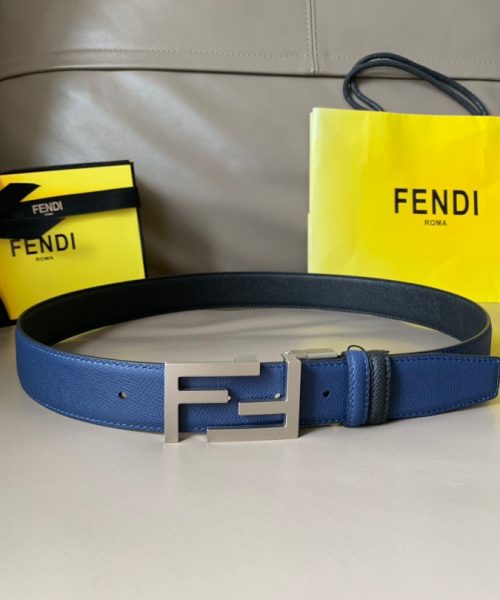 1:1 Replica Fendi Belt With Double F Buckle Black For Women, Women Belt