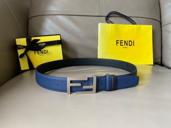 1:1 Replica Fendi Belt With Double F Buckle Black For Women, Women Belt