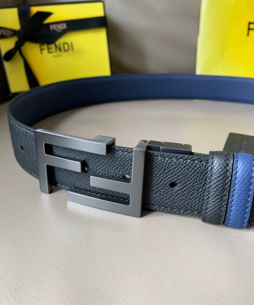 1:1 Replica Fendi Belt With Double F Buckle Black For Women, Women Belt