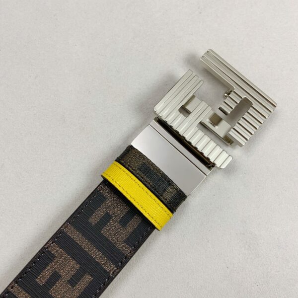 1:1 Replica Fendi Belt With Double F Buckle Brown For Women, Women Belt