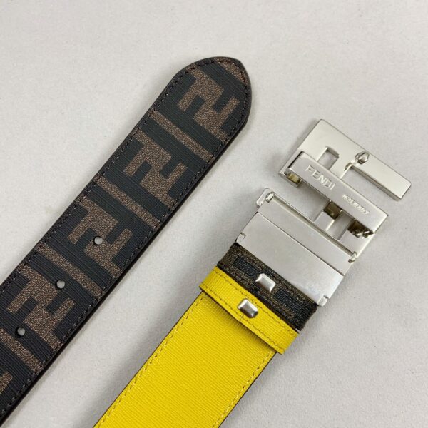 1:1 Replica Fendi Belt With Double F Buckle Brown For Women, Women Belt