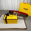 1:1 Replica Fendi Belt With Double F Buckle Brown For Women, Women Belt