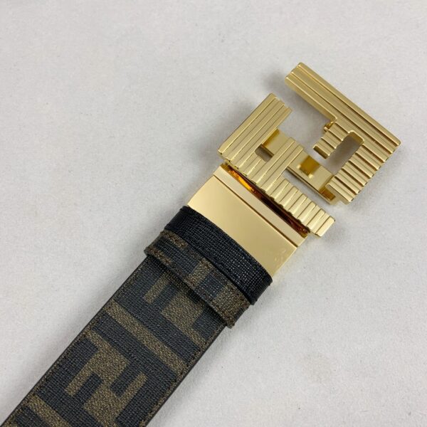 1:1 Replica Fendi Belt With Double F Buckle Brown For Women, Women Belt