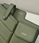 1:1 Replica Fendi Bustine 2 Pockets Mini Olive Bag For Woman 16cm/6in
