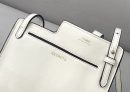 1:1 Replica Fendi Bustine 2 Pockets Mini White Bag For Woman 16cm/6in