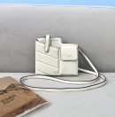 1:1 Replica Fendi Bustine 2 Pockets Mini White Bag For Woman 16cm/6in