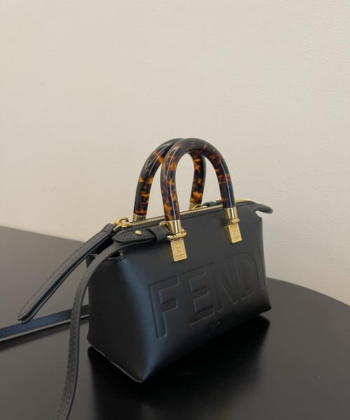 1:1 Replica Fendi By The Way Black Mini Bag For Woman 17cm/6.5in