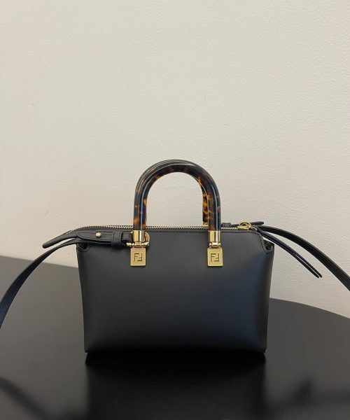 1:1 Replica Fendi By The Way Black Mini Bag For Woman 17cm/6.5in