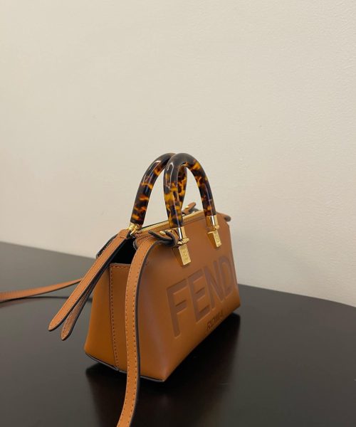 1:1 Replica Fendi By The Way Brown Mini Bag For Woman 17cm/6.5in