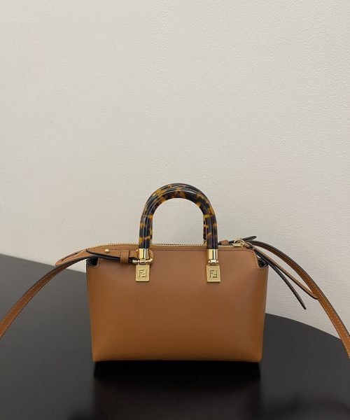 1:1 Replica Fendi By The Way Brown Mini Bag For Woman 17cm/6.5in