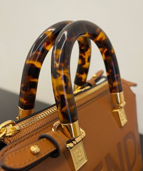 1:1 Replica Fendi By The Way Brown Mini Bag For Woman 17cm/6.5in