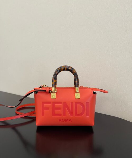 1:1 Replica Fendi By The Way Red Mini Bag For Woman 17cm/6.5in