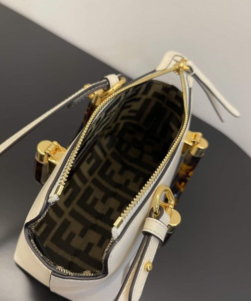 1:1 Replica Fendi By The Way White Mini Bag For Woman 17cm/6.5in