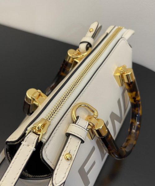 1:1 Replica Fendi By The Way White Mini Bag For Woman 17cm/6.5in