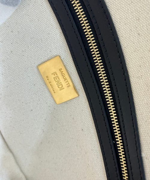 1:1 Replica Fendi Canvas Bag With Ff Embroidery Multicolor For Women 18cm / 7.1in