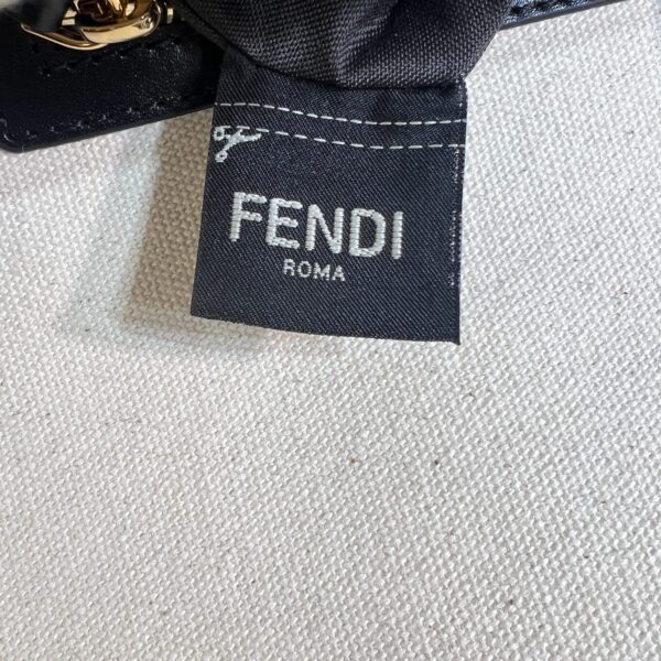 1:1 Replica Fendi Canvas Bag With Ff Embroidery Multicolor For Women 18cm / 7.1in
