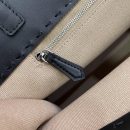 1:1 Replica Fendi Canvas Tote Bag Cream/Black For Women, Women's Handbags 18.1in/46cm FF 7VA480