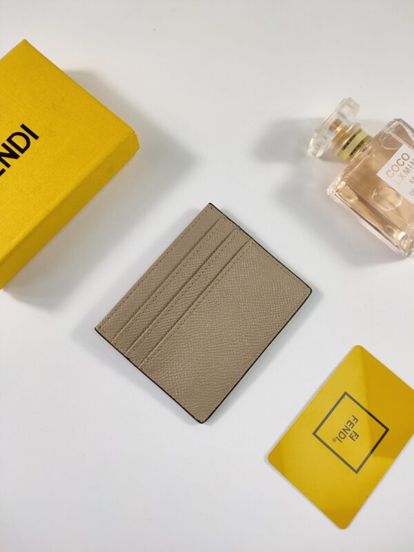 Fendi Card Case Flat Beige For Women 4in/10cm FF 8M0445A18BF0E65