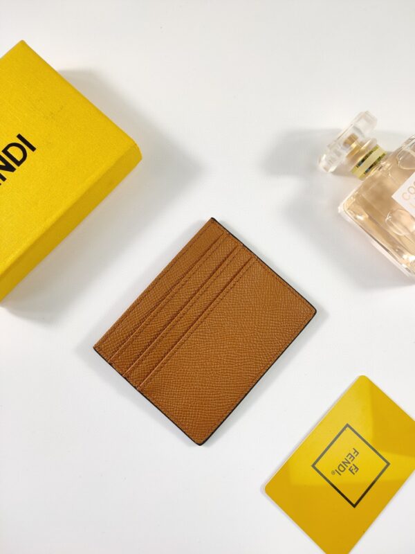 Fendi Card Case Flat Brown For Women 4in/10cm FF