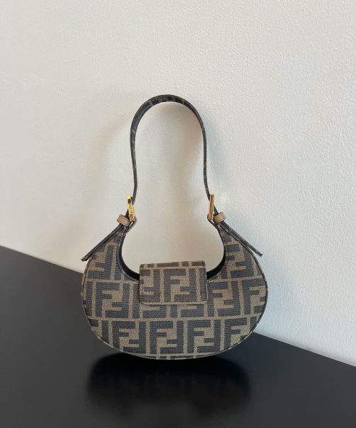 1:1 Replica Fendi Cookie FF Fabric Multicolour Mini Bag For Woman 22cm/8.5in 8BS065AKMOF0A6E