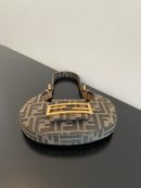 1:1 Replica Fendi Cookie FF Fabric Multicolour Mini Bag For Woman 22cm/8.5in 8BS065AKMOF0A6E