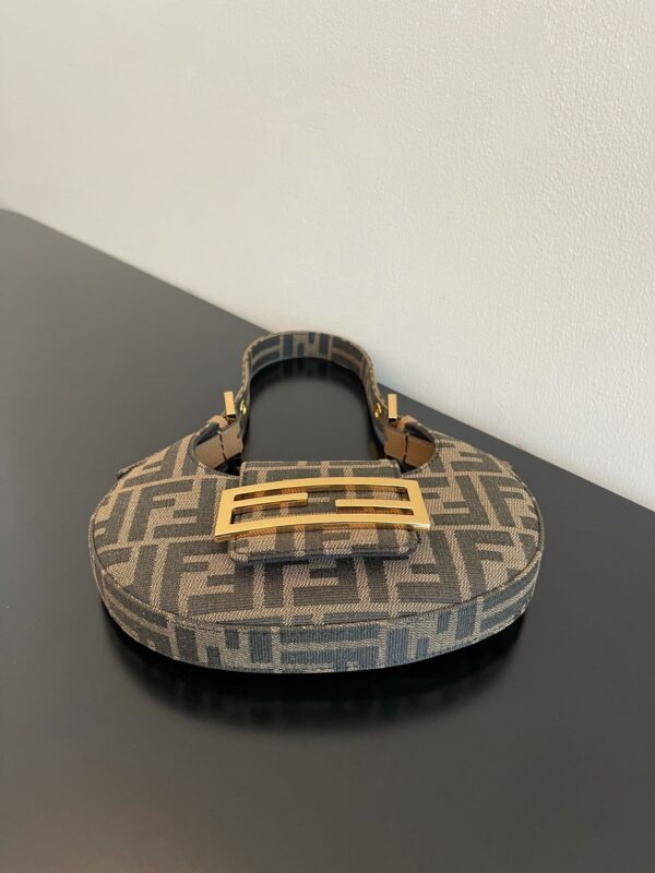 1:1 Replica Fendi Cookie FF Fabric Multicolour Mini Bag For Woman 22cm/8.5in 8BS065AKMOF0A6E