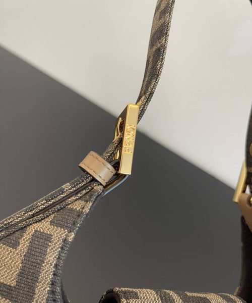 1:1 Replica Fendi Cookie FF Fabric Multicolour Mini Bag For Woman 22cm/8.5in 8BS065AKMOF0A6E