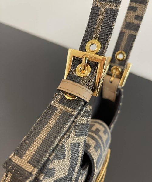 1:1 Replica Fendi Cookie FF Fabric Multicolour Mini Bag For Woman 22cm/8.5in 8BS065AKMOF0A6E