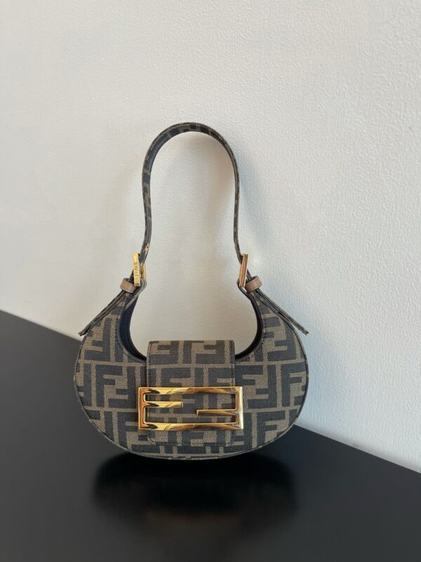 1:1 Replica Fendi Cookie FF Fabric Multicolour Mini Bag For Woman 22cm/8.5in 8BS065AKMOF0A6E